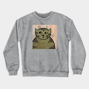 Whimsical Cat Portrait #10 Crewneck Sweatshirt